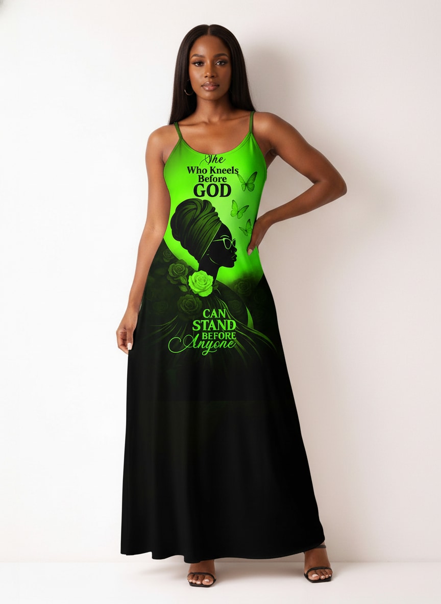 "Selah" Green Maxi Dress