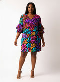 "Rangi" Stacked Ruffle Sleeve Dress Promo