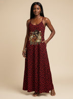 Imani Rouge Maxi Dress