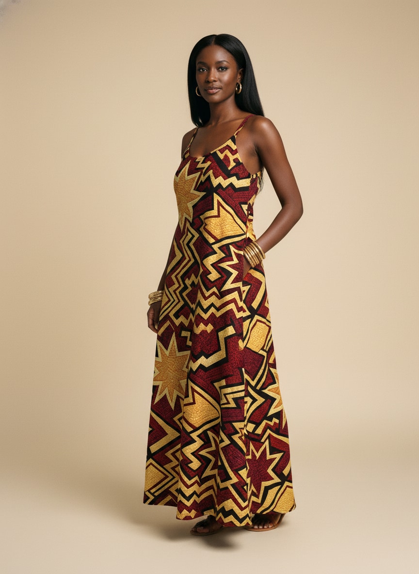 Burgundy Sheba Maxi Dress