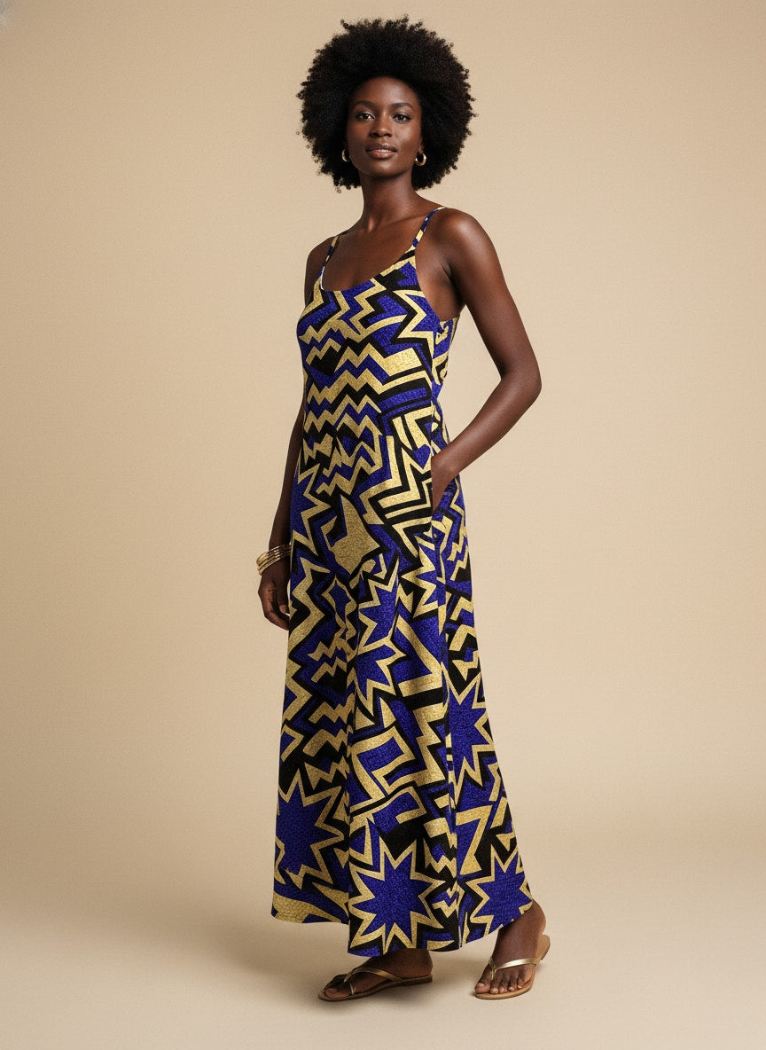 Royal Blue Sheba Maxi Dress