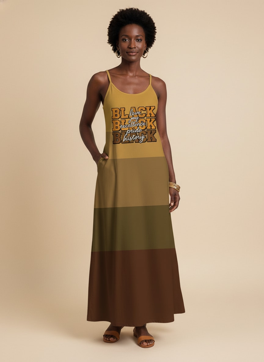 Black Excellence Maxi Dress