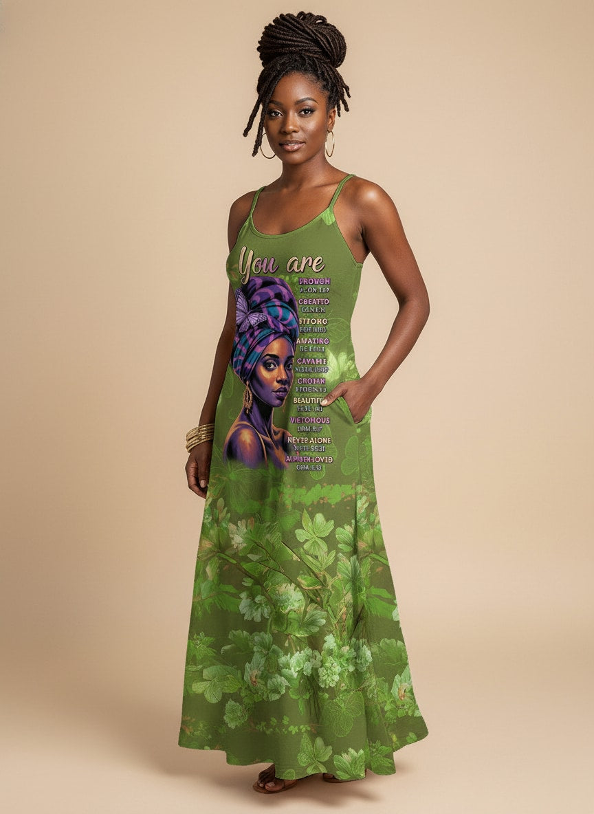 Green Orchid Maxi Dress