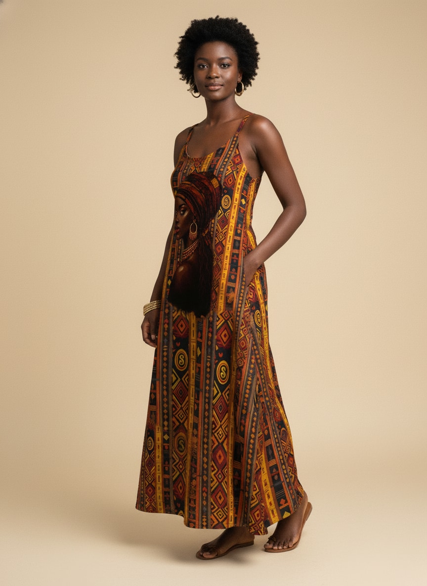Melanin Radiance Maxi Dress