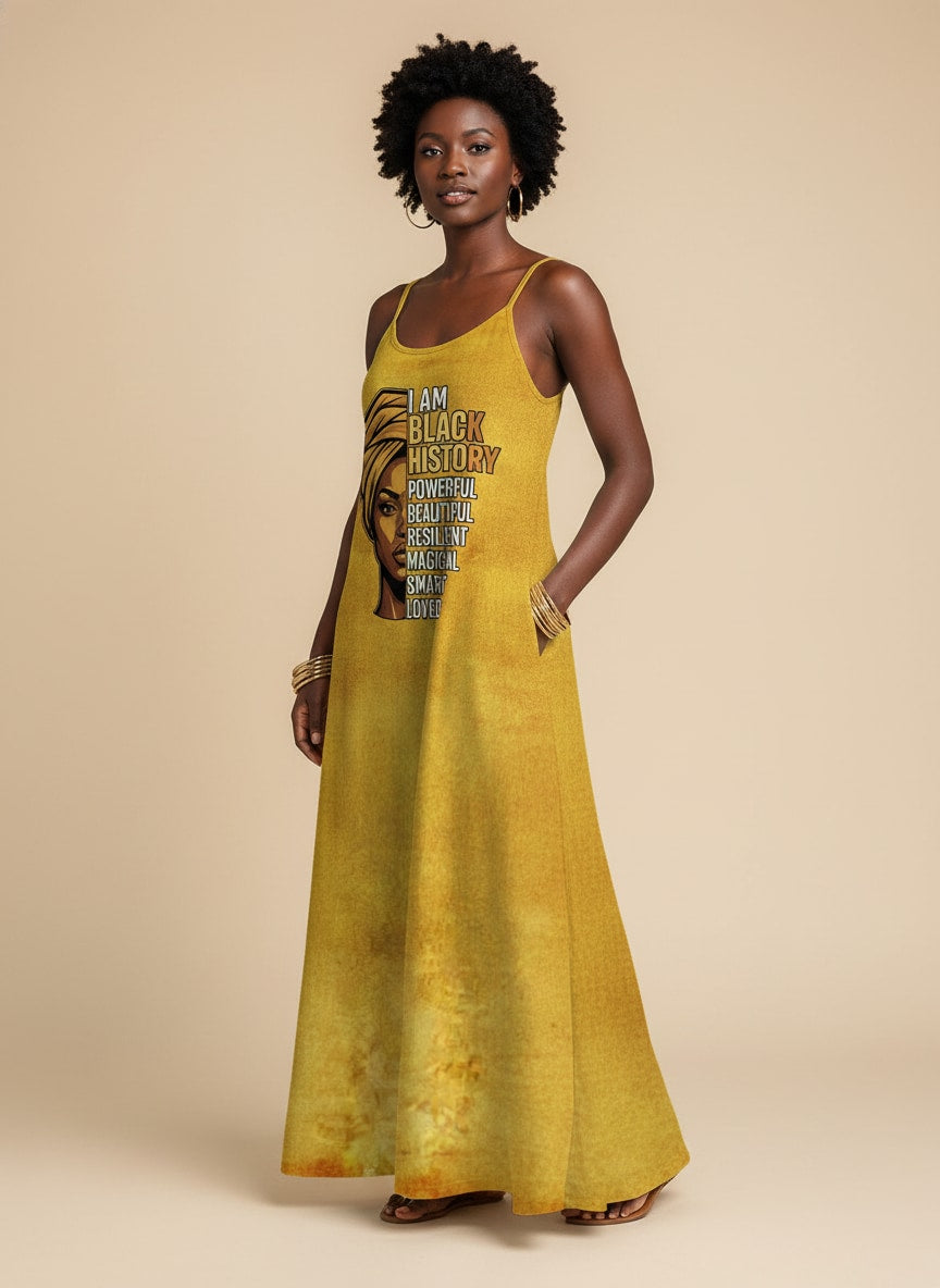 I am Black History Maxi Dress
