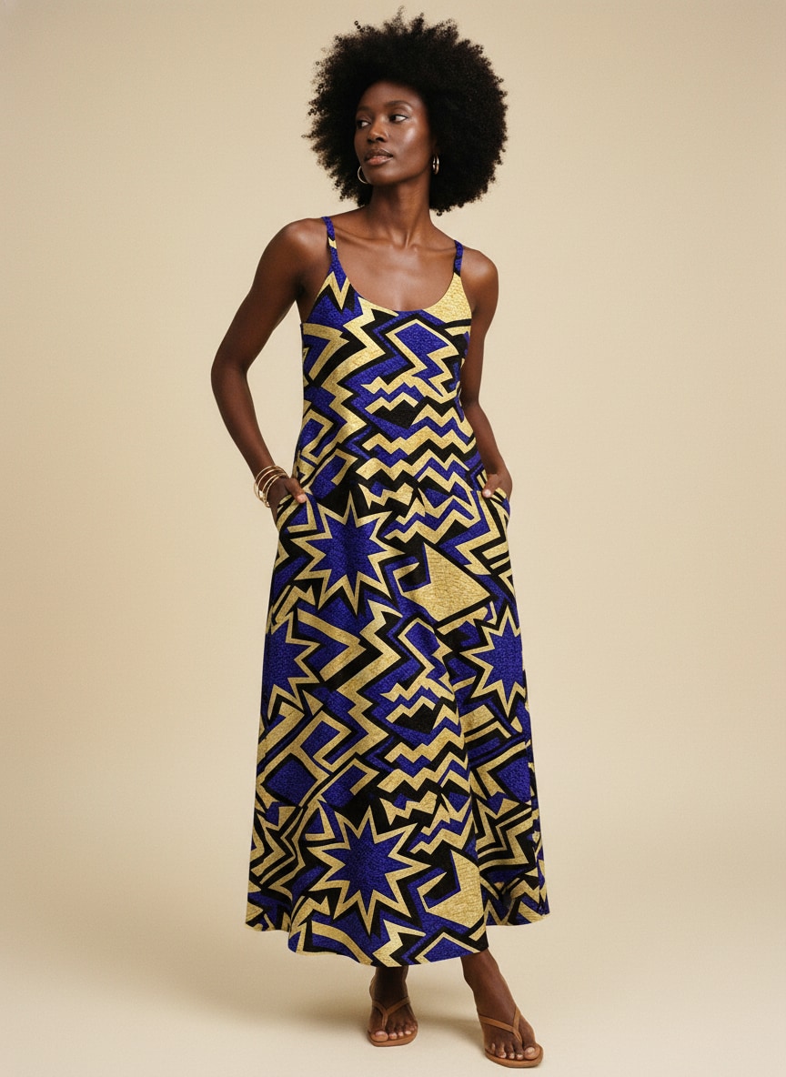 Royal Blue Sheba Maxi Dress