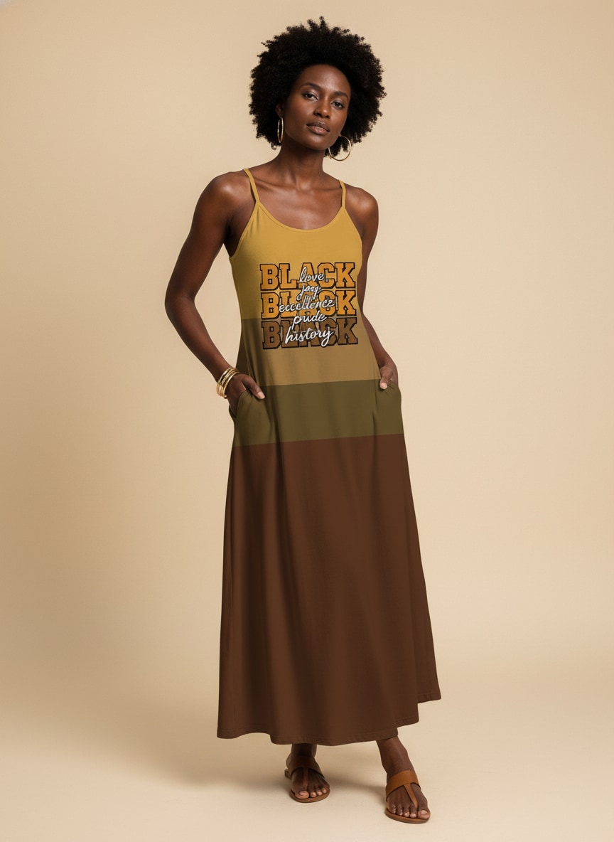 Black Excellence Maxi Dress