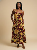 Burgundy Sheba Maxi Dress