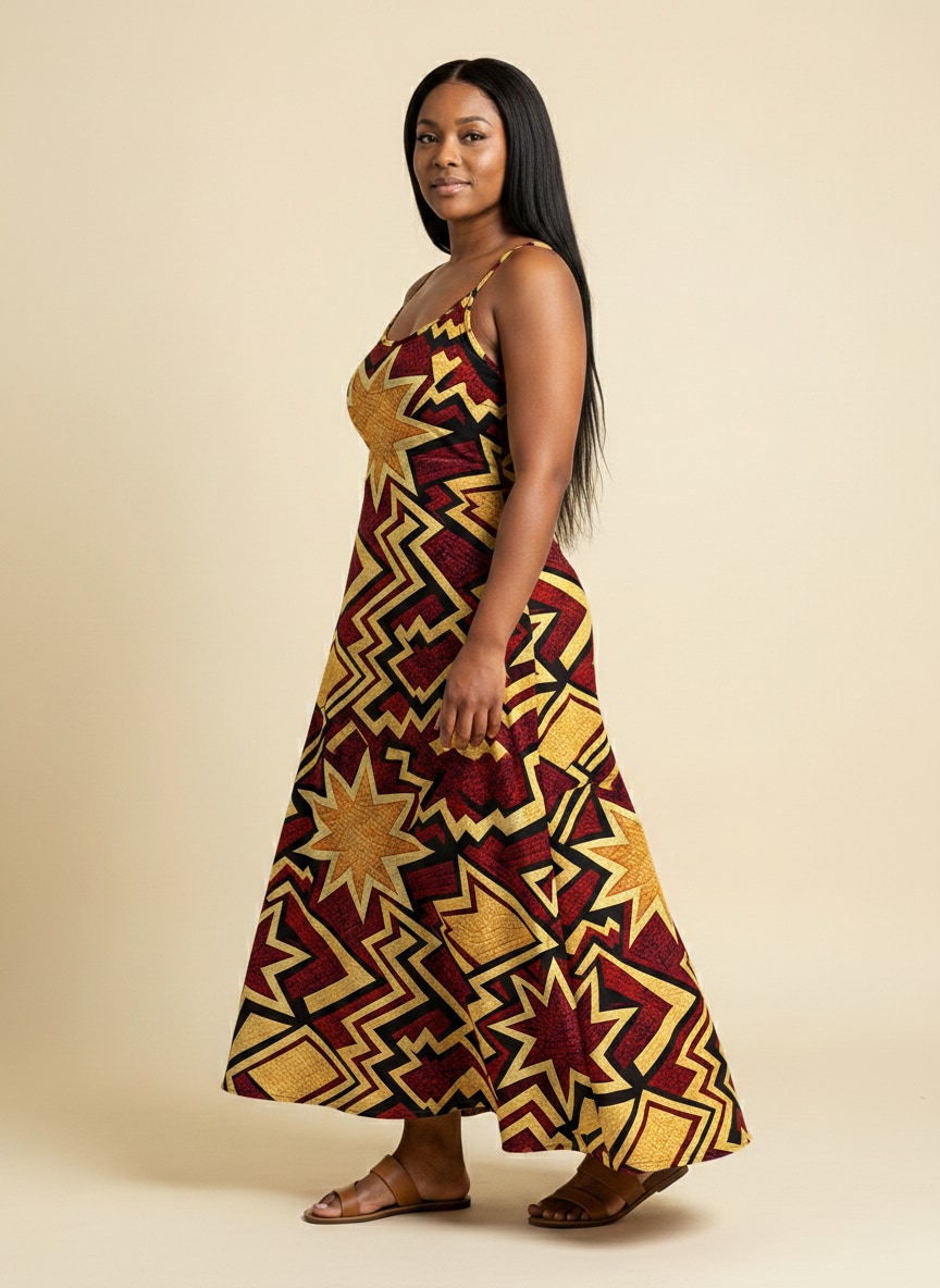 Burgundy Sheba Maxi Dress