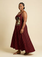 Imani Rouge Maxi Dress