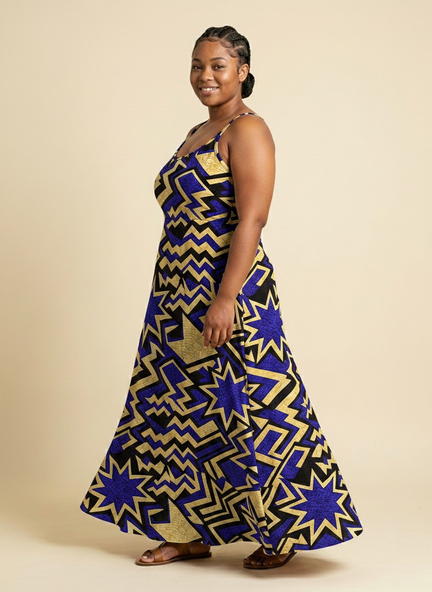 Royal Blue Sheba Maxi Dress