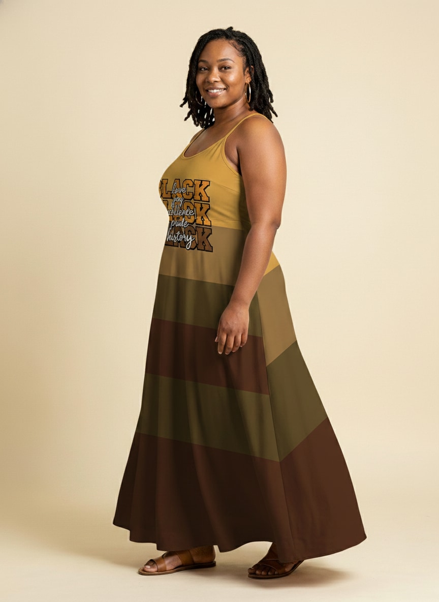 Black Excellence Maxi Dress