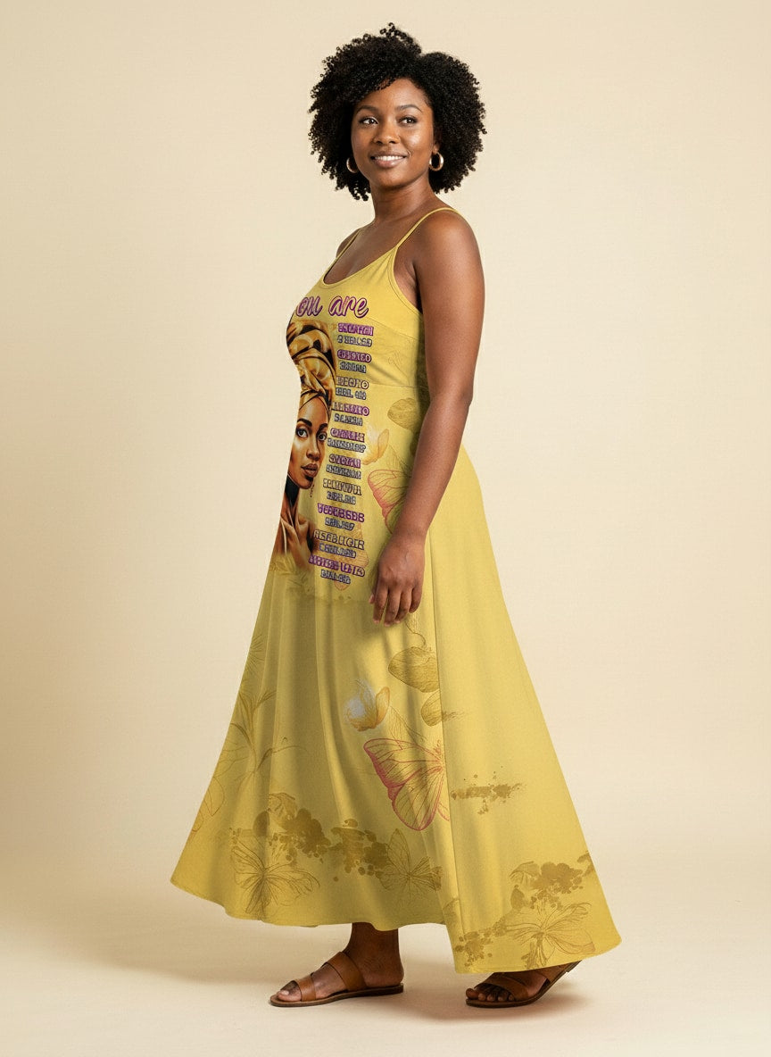 Yellow Orchid Maxi Dress
