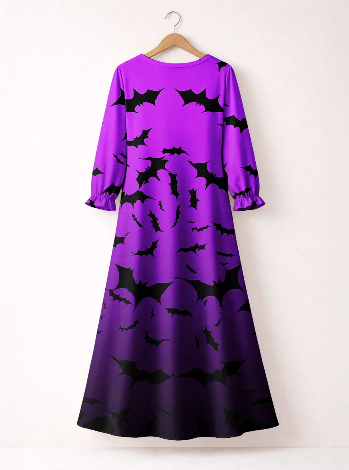 "Popo" Halloween Long Sleeve Maxi Dress