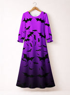 "Popo" Halloween Long Sleeve Maxi Dress