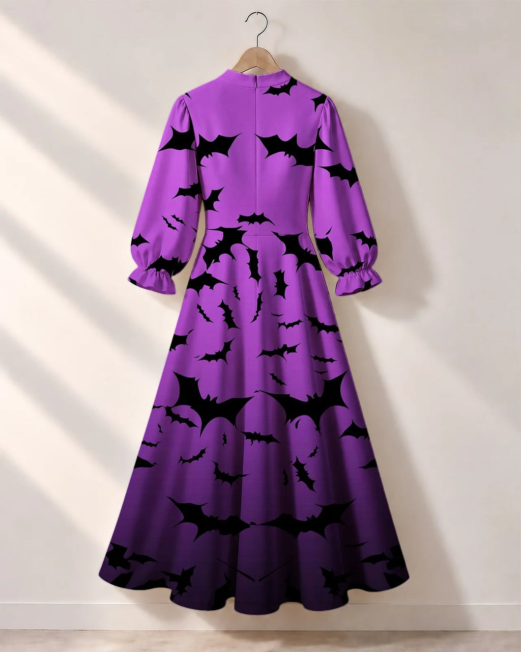 "Popo" Halloween Long Puff Sleeve Dress