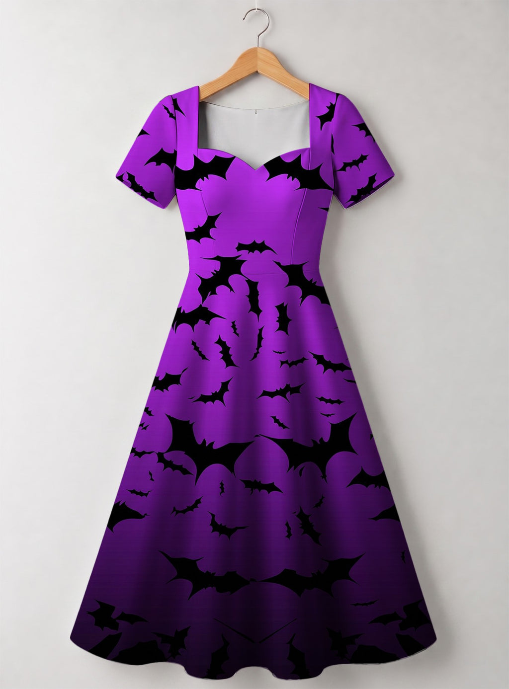 "Popo" Halloween Sweetheart Midi Dress