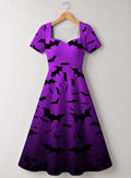 "Popo" Halloween Sweetheart Midi Dress