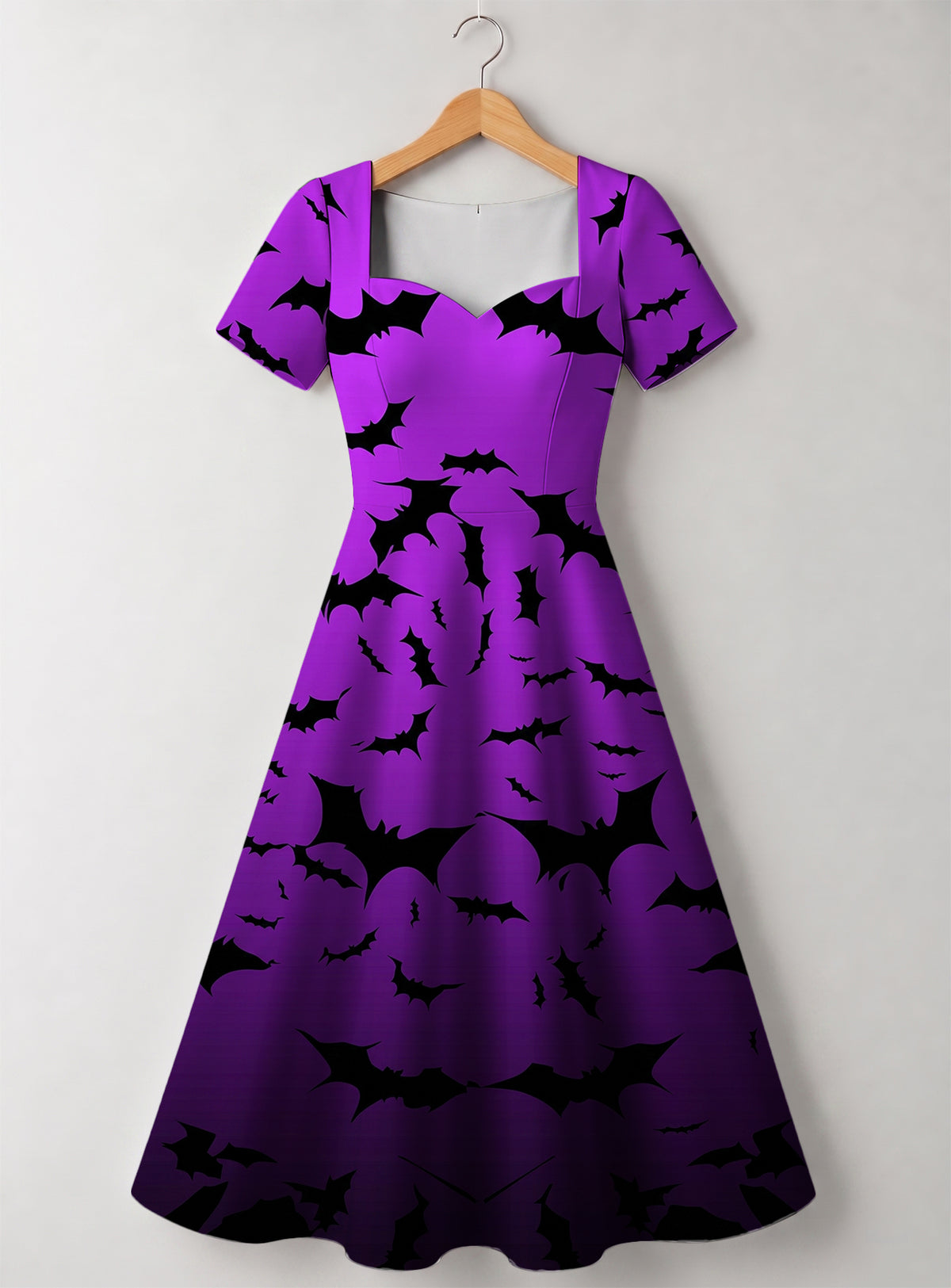 "Popo" Halloween V Neck Midi Dress