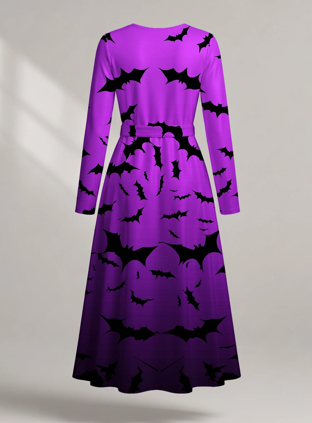 "Popo" Halloween Long Sleeve Midaxi Dress