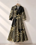 "Pualani" Long Puff Sleeve Dress Promo