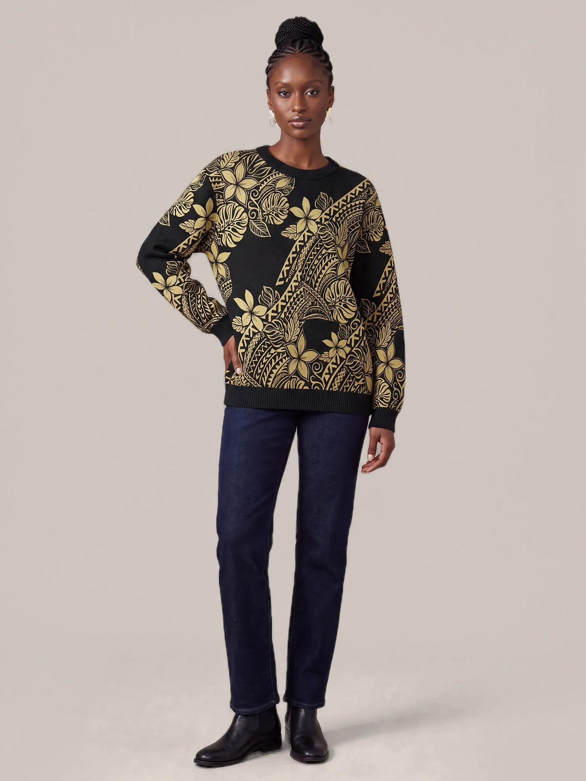 "Pualani" Sweatshirt — front view on model