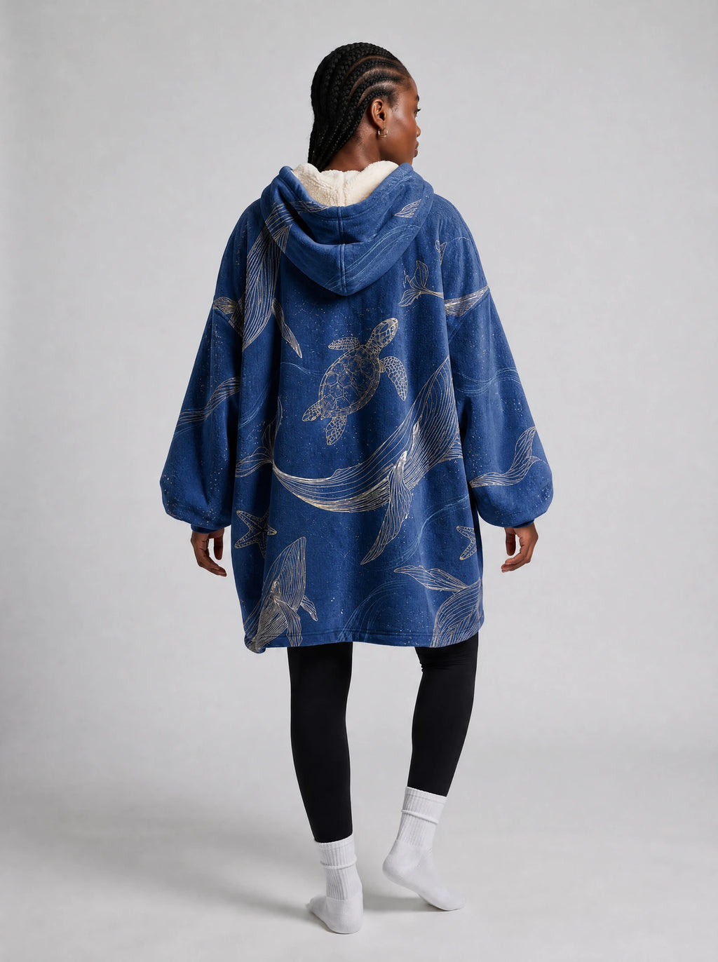 "Pwani" Blanket Hoodie — side