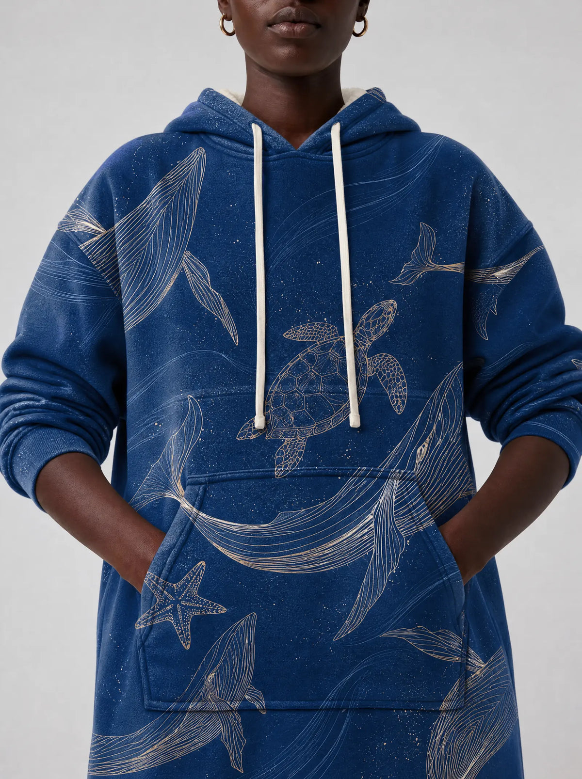 "Pwani" Blanket Hoodie — full body