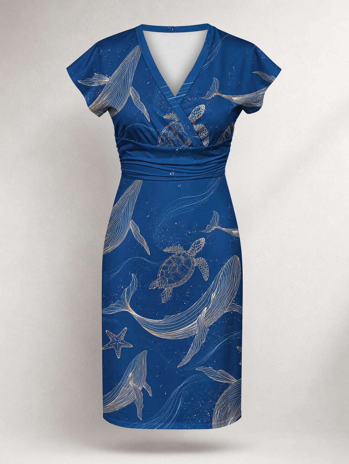 "Pwani" Cap Sleeve Midi Dress Promo
