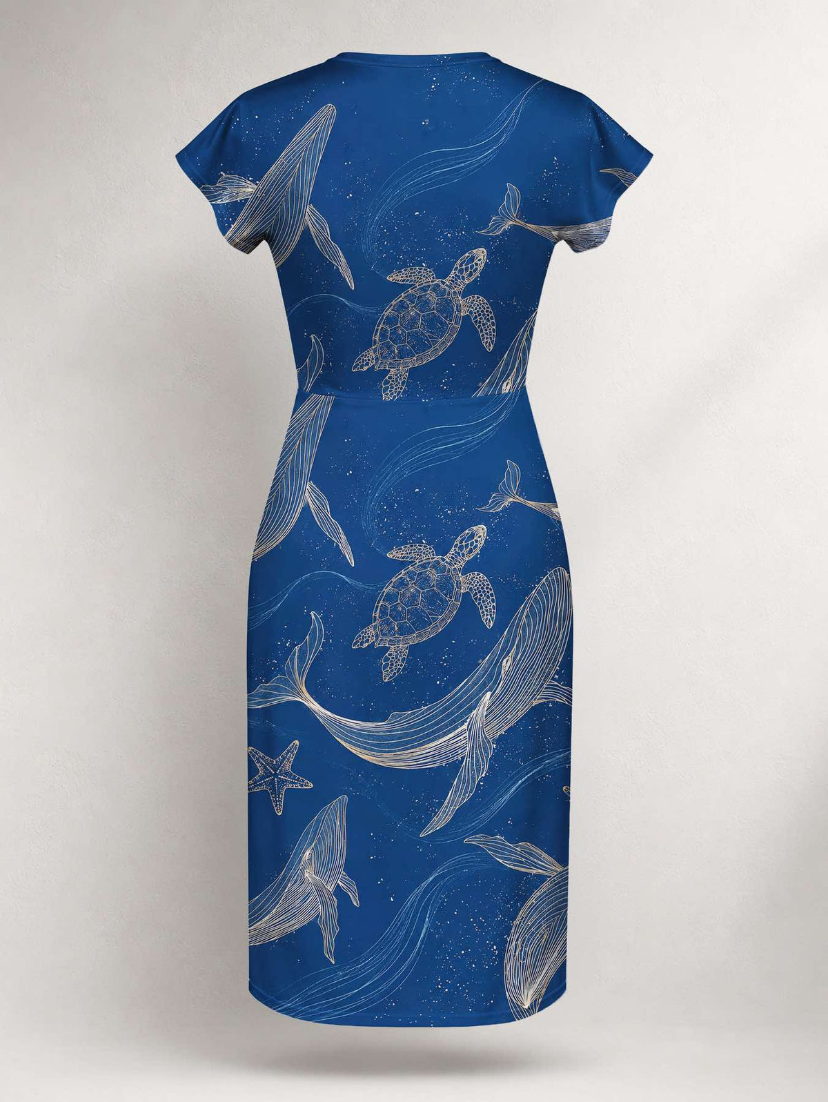 "Pwani" Cap Sleeve Midi Dress Promo
