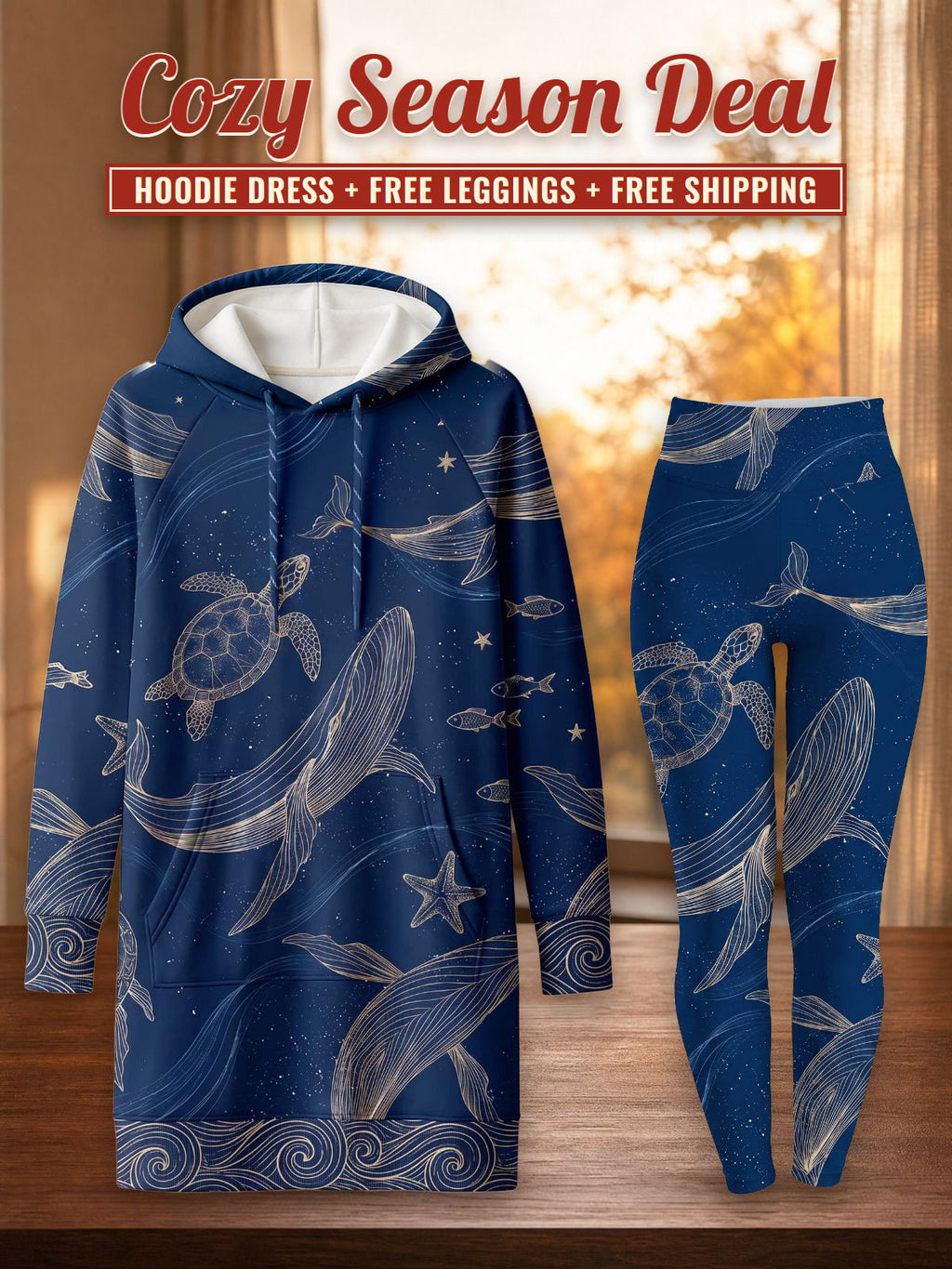 Pwani Hoodie Dress & Leggings Deal – Cozy Season Deal: hoodie dress + free leggings + free shipping