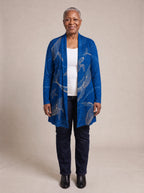 "Pwani" Long Cardigan — front view on model