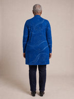 "Pwani" Long Cardigan — back view on model