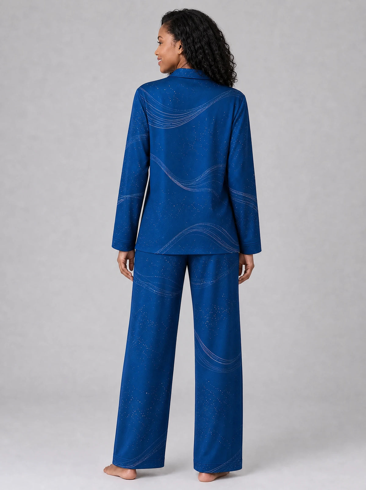 "Pwani" Pajama Set — back view on model