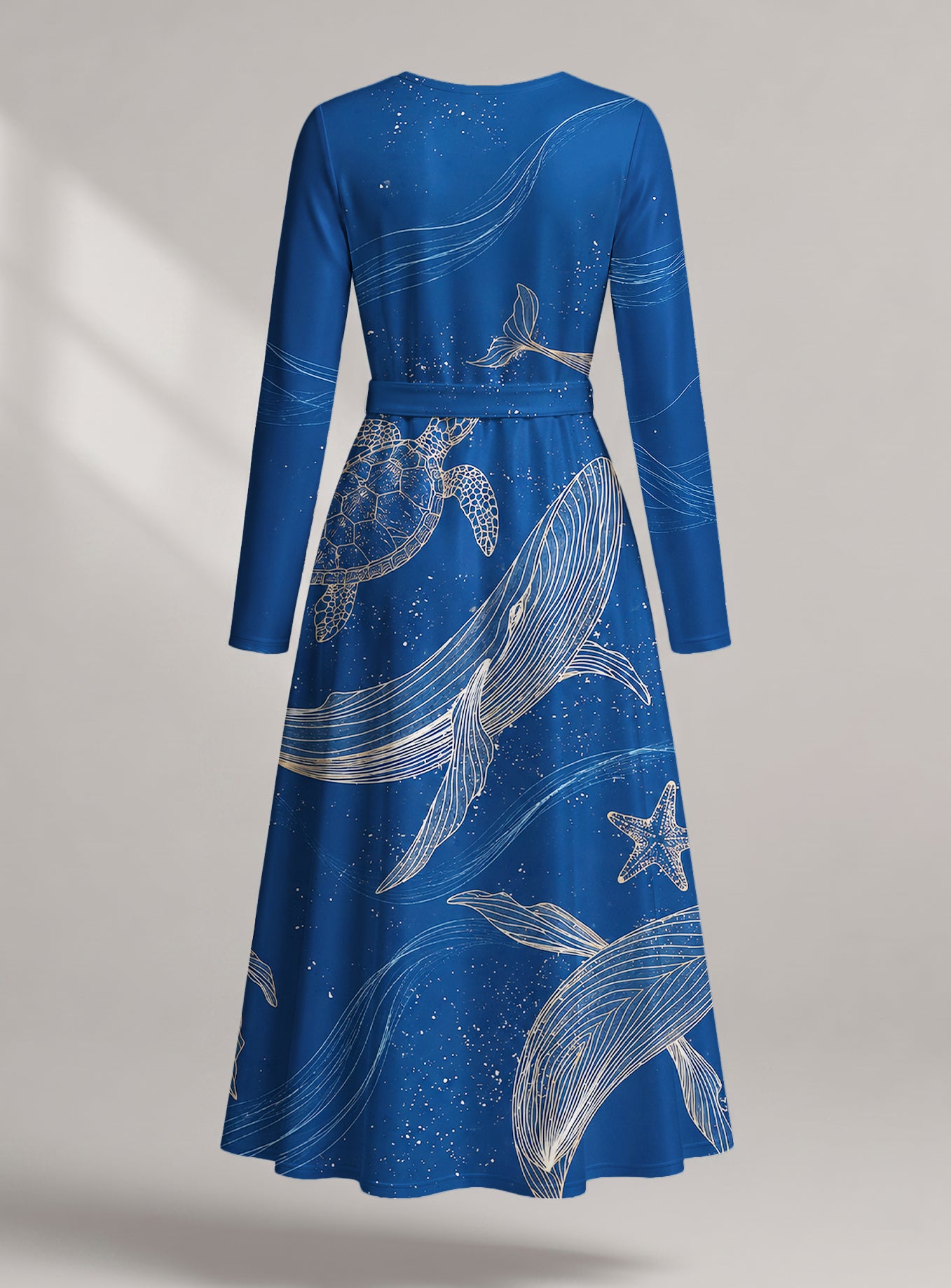 "Pwani" Viscose Midi Dress — back view
