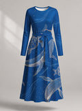 "Pwani" Viscose Midi Dress