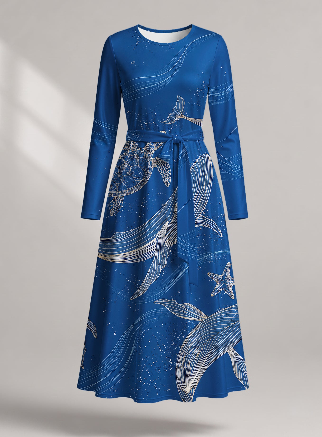 "Pwani" Viscose Midi Dress — front view
