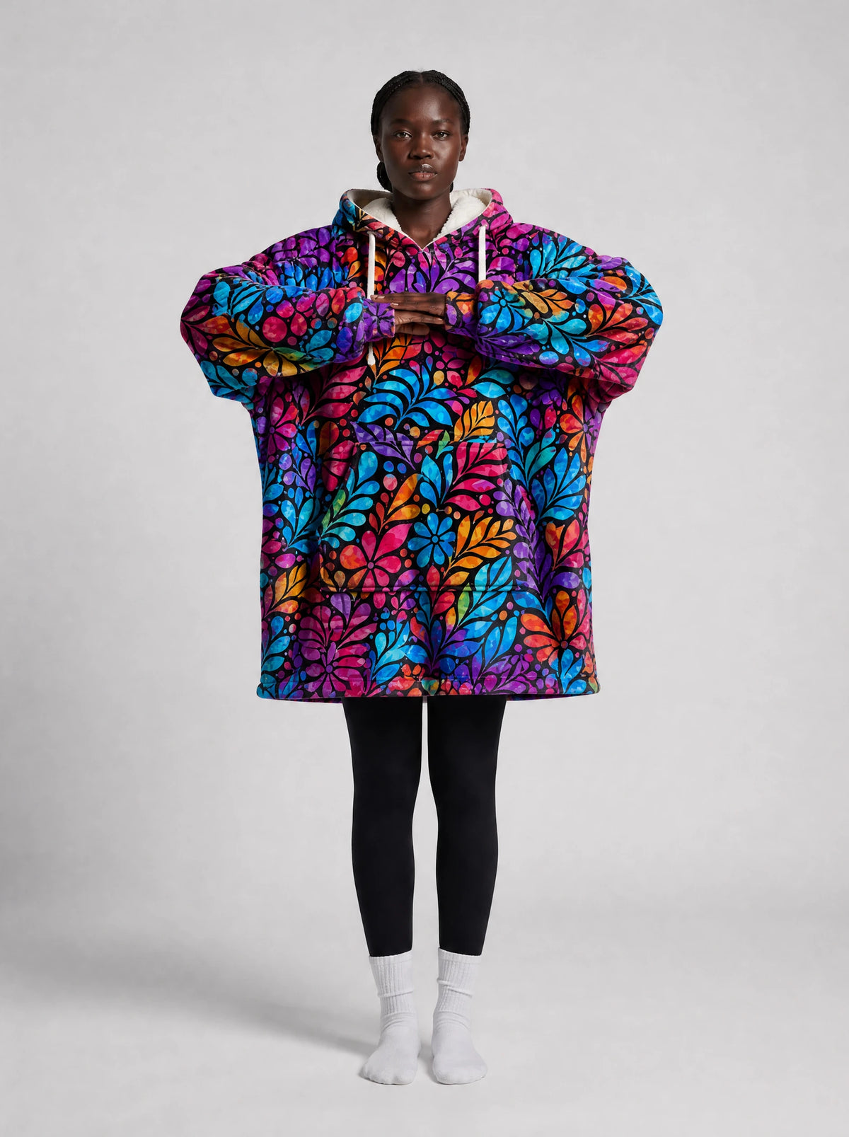 "Rangi" Blanket Hoodie — front