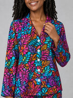 "Rangi" Pajama Set — close-up on model