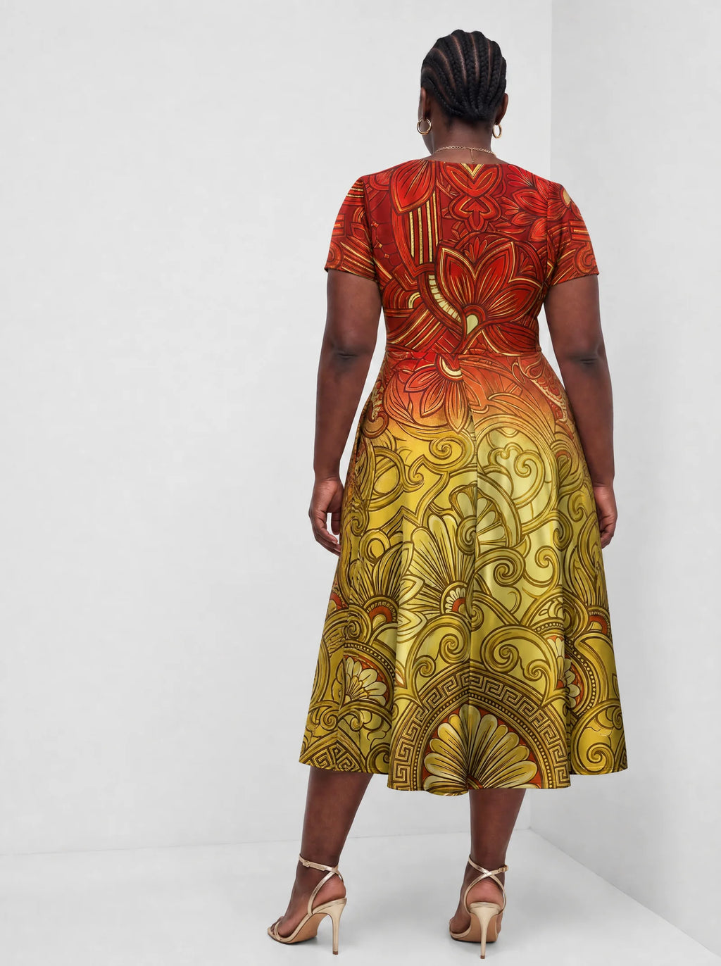 "Rubi" Sweetheart Midi Dress