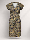 "Sahara" Cap Sleeve Midi Dress