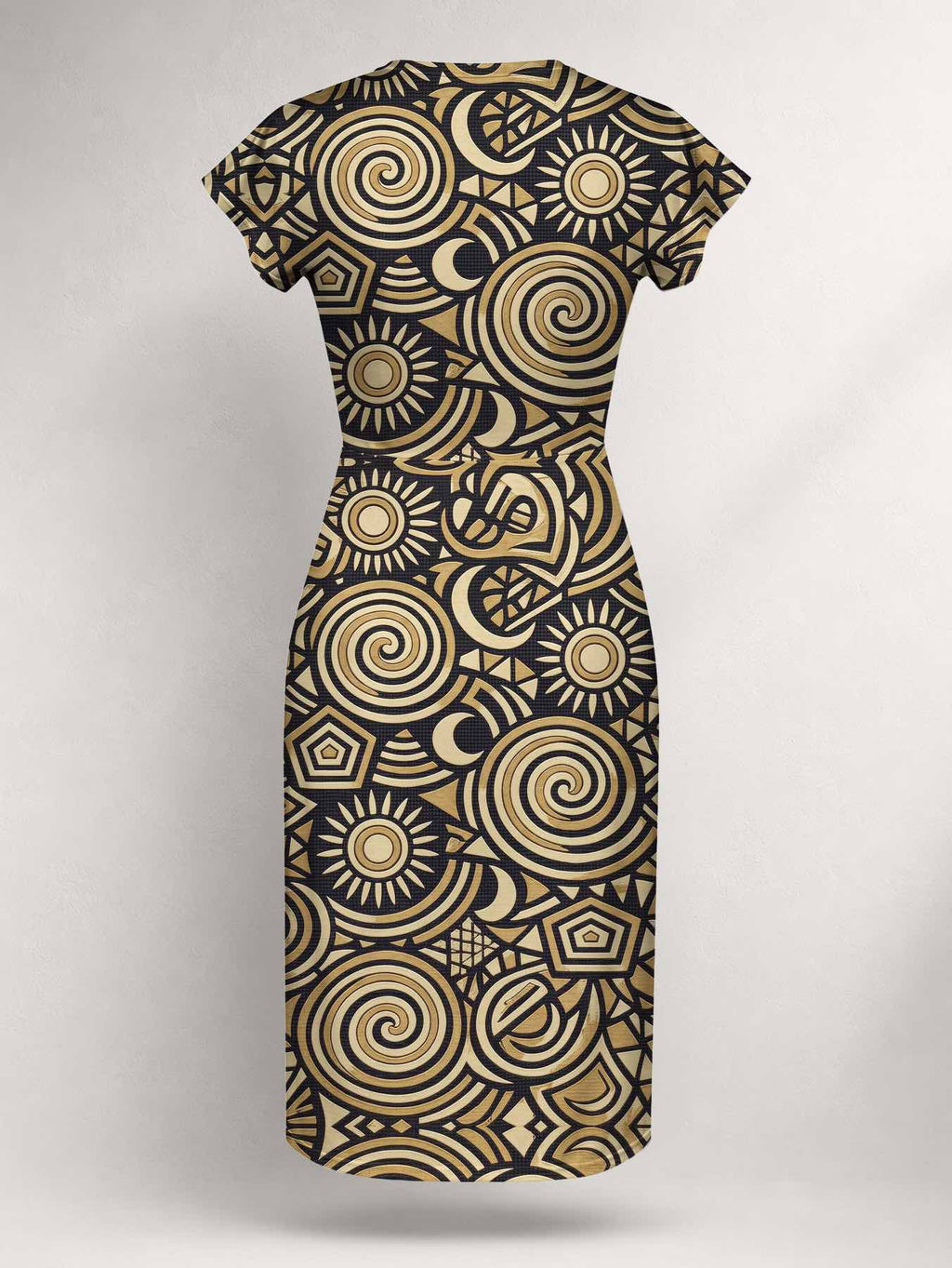 "Sahara" Cap Sleeve Midi Dress