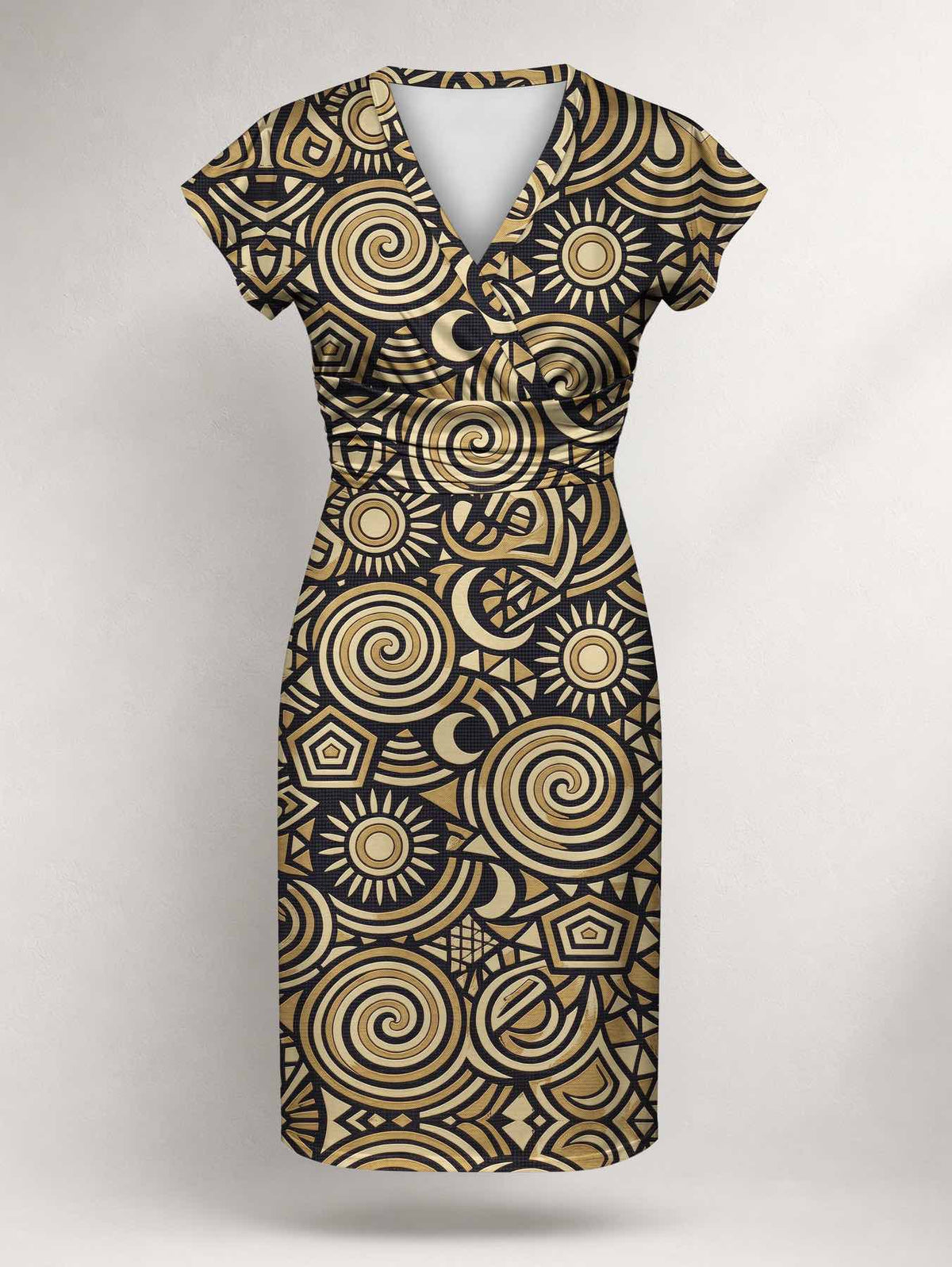 "Sahara" Cap Sleeve Midi Dress Promo