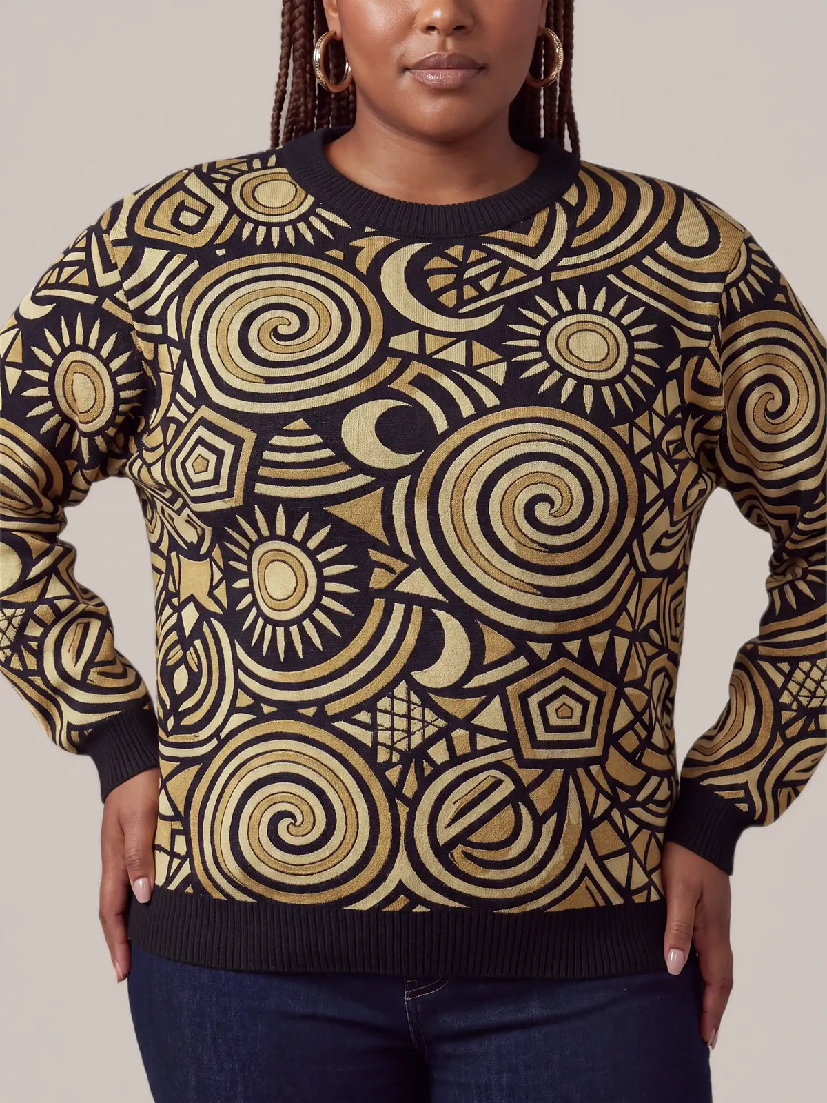 "Sahara" Sweatshirt — styled view on model