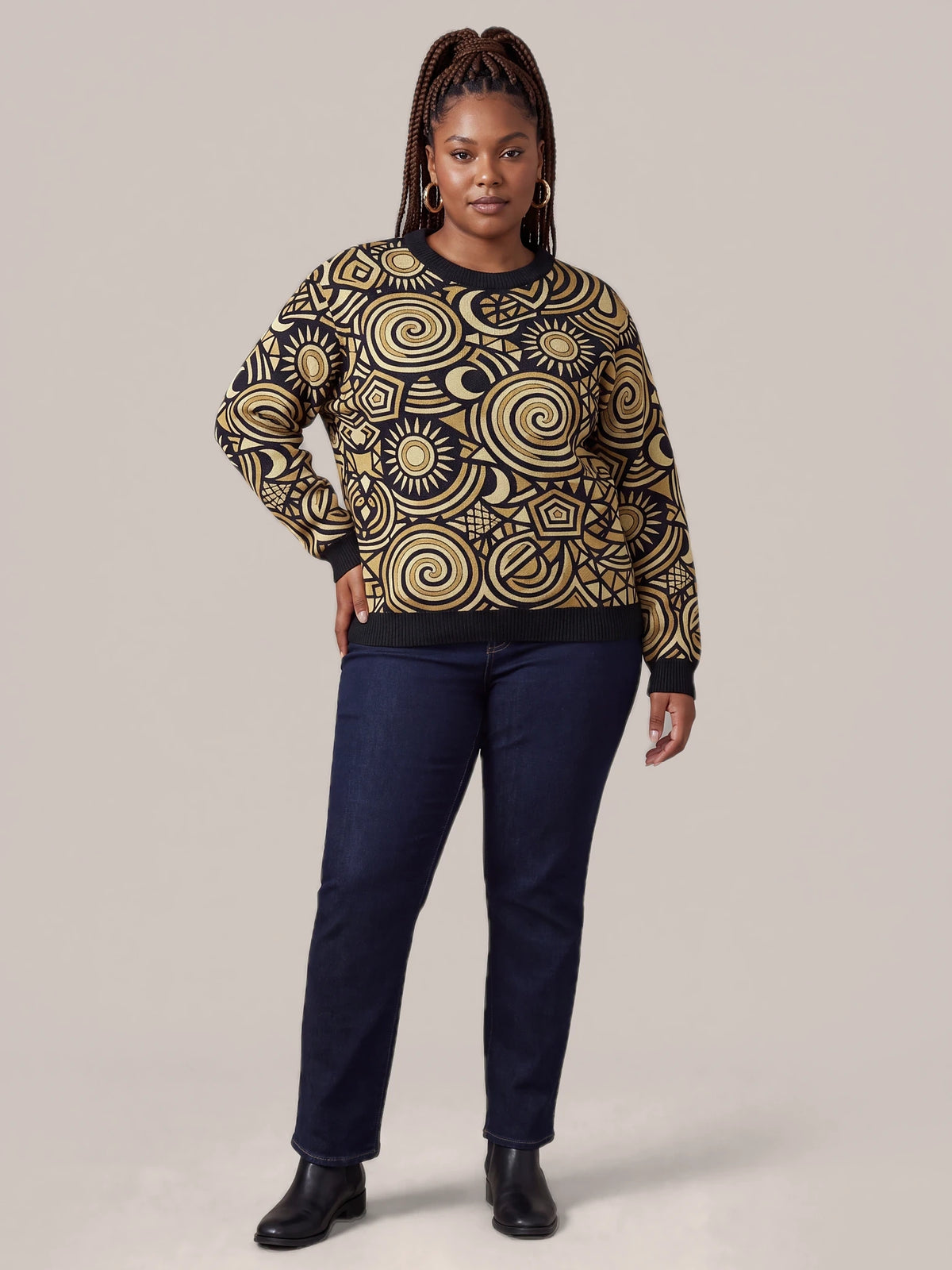 "Sahara" Sweatshirt — front view on model