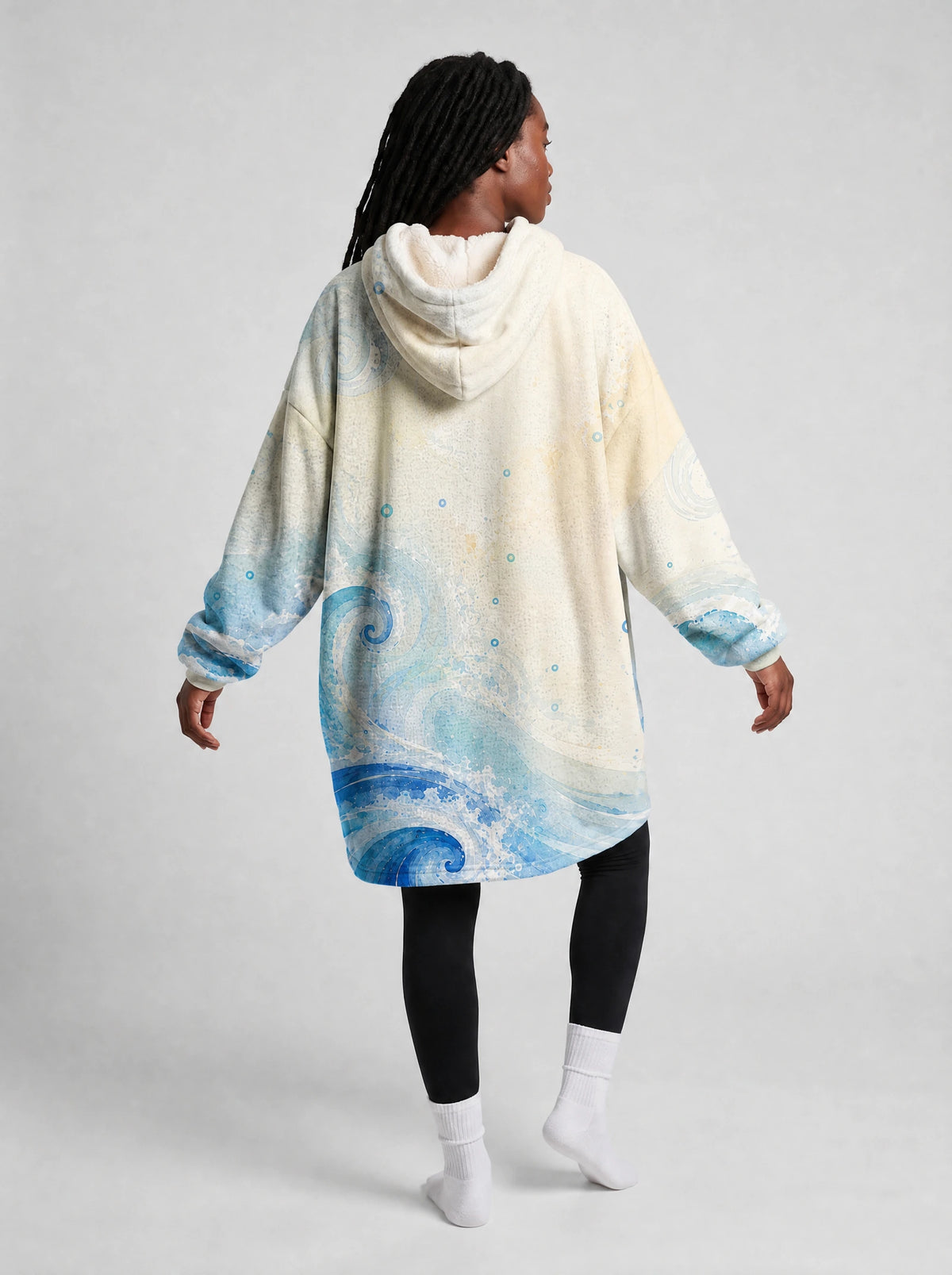 "Samaki" Blanket Hoodie — side