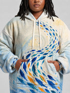 "Samaki" Blanket Hoodie — full body