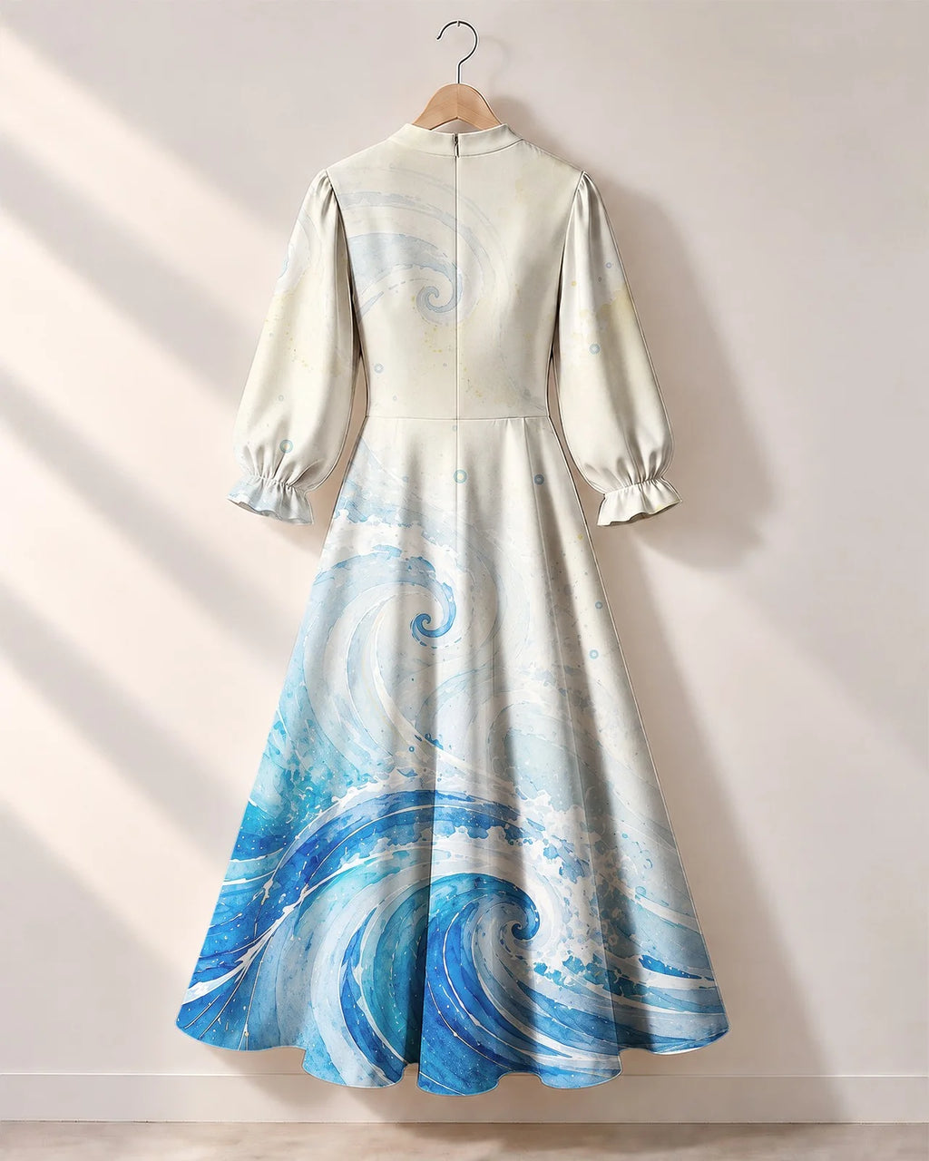 "Samaki" Long Puff Sleeve Dress
