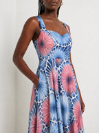 "Samawati" Corset Dress — close-up of the bodice and the in-seam side pocket