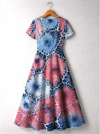 "Samawati" Short Sleeve Maxi Dress